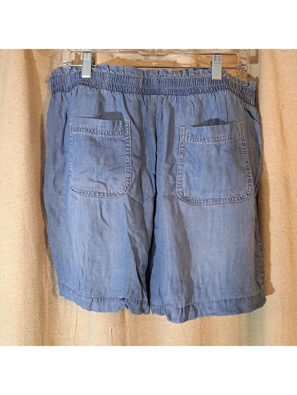Knox Rose XXL Light Blue Denim Shorts with Tie Waist - Picture 2 of 3